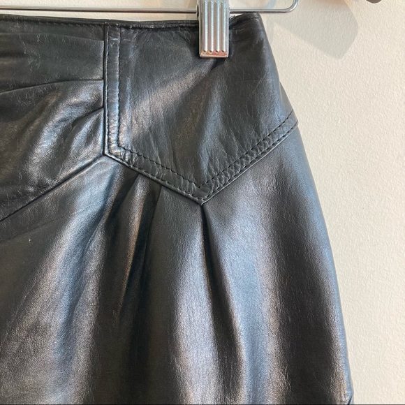BB DAKOTA Sz 7-8 By Steve Madden Leather Pencil Lined Y2K Skirt - Picture 2 of 11